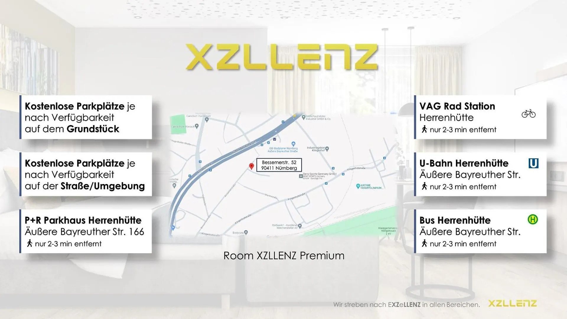 Xzllenz Traum Studio-Apartment, Frei-Parken, U-Bahn, Kueche Nuremberg